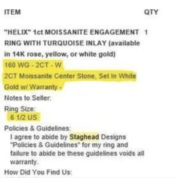 Turquoise & Diamond Infinity Engagement Ring - Picture 6 of 6